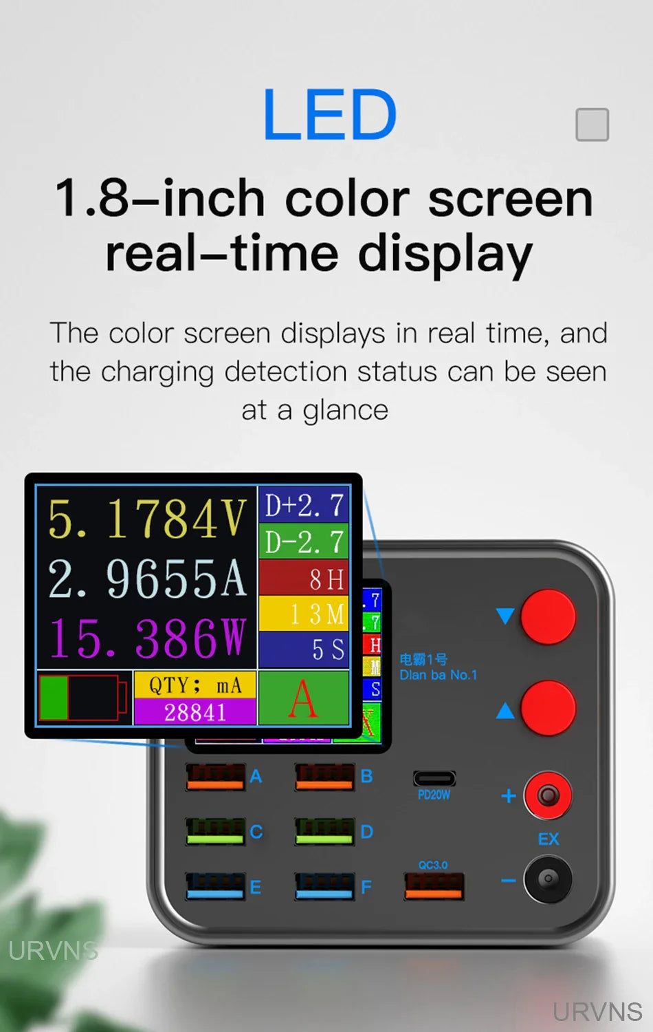 8 Port USB PD Fast Charging