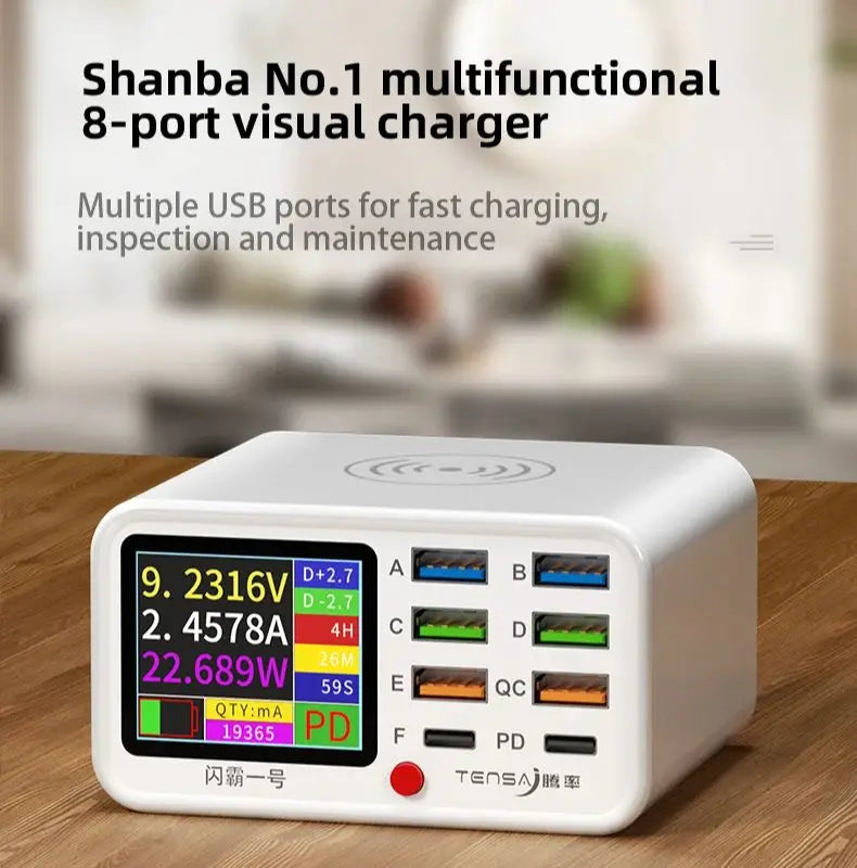 8 Port USB PD Fast Charging