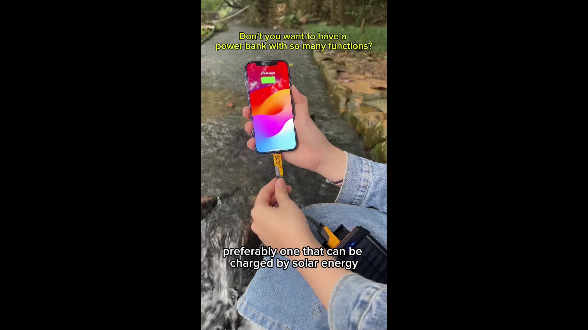 10000mAh Portable Solar PowerBank